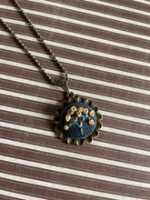 Load image into Gallery viewer, Floral Hand Embroidered corduroy Necklace
