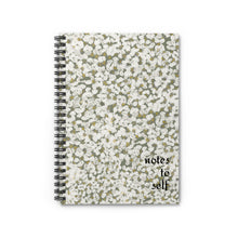 Load image into Gallery viewer, Sweet Tiny Flower Petals Ruled Spiral Notebook
