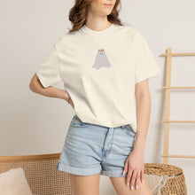 Load image into Gallery viewer, Cute Minimal Ghost T-Shirt — Small Cute Ghost Halloween Tee