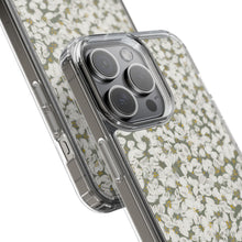 Load image into Gallery viewer, Clear Case — Tiny White Petal Flowers Phone Case