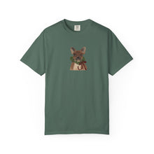 Load image into Gallery viewer, French Bulldog Wreath Tee — Cute Puppy with Wreath Graphic T-Shirt