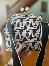 Load image into Gallery viewer, Large Cross body Clutch Raven/Crow Tim Holtz Halloween Fabric