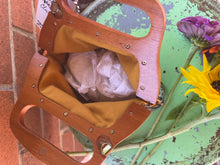 Load image into Gallery viewer, Small English Garden Wooden Handled  Clutch