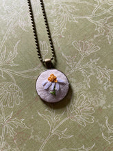 Load image into Gallery viewer, Pocket full of Daisies  Hand Embroidered Necklace