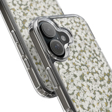 Load image into Gallery viewer, Clear Case — Tiny White Petal Flowers Phone Case