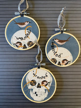 Load image into Gallery viewer, “Wrented” hand stitched Embroidery Hoops
