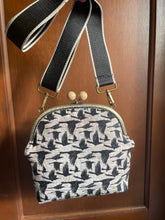 Load image into Gallery viewer, Large Cross body Clutch Raven/Crow Tim Holtz Halloween Fabric