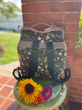 Load image into Gallery viewer, Large Floral Backpack Clutch Bag