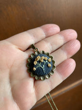 Load image into Gallery viewer, Floral Hand Embroidered corduroy Necklace