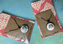 Load image into Gallery viewer, Sunshine and Rainbows Hand Embroidered Necklace