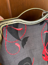 Load image into Gallery viewer, Large Squid + Whale Charley Harper Art Canvas Fabric Backpack Clutch Bag
