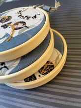 Load image into Gallery viewer, “Wrented” hand stitched Embroidery Hoops