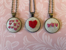 Load image into Gallery viewer, Heart Hand Embroidered Necklace