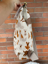 Load image into Gallery viewer, Large Backpack Clutch Bag~Dog Park Canvas Fabric