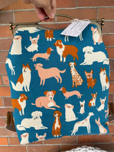 Load image into Gallery viewer, Large Backpack Clutch Bag~Dog Park Canvas Fabric
