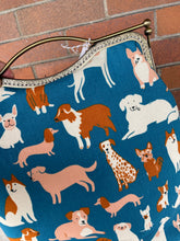Load image into Gallery viewer, Large Backpack Clutch Bag~Dog Park Canvas Fabric
