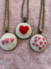 Load image into Gallery viewer, Heart Hand Embroidered Necklace