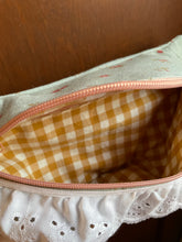 Load image into Gallery viewer, Shabby chic rose Blair Bag with Ruffle accent