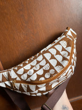 Load image into Gallery viewer, Brown and White Geometric Blaire Bag Crossbody Sling bag
