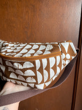 Load image into Gallery viewer, Brown and White Geometric Blaire Bag Crossbody Sling bag