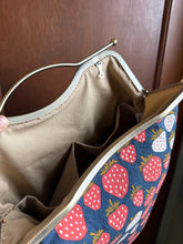 Load image into Gallery viewer, Large Strawberry Canvas Backpack Clutch Bag