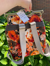 Load image into Gallery viewer, Large Vintage Floral Fabric Backpack