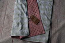 Load image into Gallery viewer, Sage Gingham Blanket