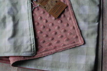 Load image into Gallery viewer, Sage Gingham Blanket