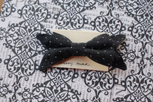 Load image into Gallery viewer, Everyday Polka dot Chambray Tess Bow Clip