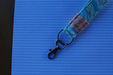 Load image into Gallery viewer, Blue and Green Floral Key Fob