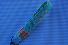 Load image into Gallery viewer, Blue and Green Floral Key Fob