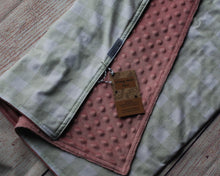 Load image into Gallery viewer, Sage Gingham Blanket