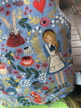Load image into Gallery viewer, Women’s Large Backpack in Wonderland Fabric