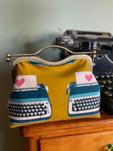 Load image into Gallery viewer, Women’s Typewriter Clutch/mustard