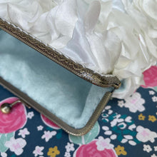 Load image into Gallery viewer, White Rosette Women’s Clutch