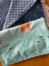 Load image into Gallery viewer, Under a Paper Moon Minky Blanket