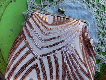 Load image into Gallery viewer, Pink Sequin Mesh Clutch
