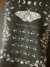Load image into Gallery viewer, 2023 Full Moon Tea Towel Calendar
