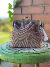 Load image into Gallery viewer, Pink Sequin Mesh Clutch