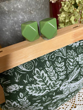 Load image into Gallery viewer, Green Rabbit Wooden Frame Clutch