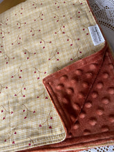 Load image into Gallery viewer, Minky Baby Blanket autumn/berries