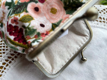 Load image into Gallery viewer, Pink Rose Floral Coin Purse