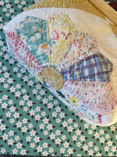 Load image into Gallery viewer, Vintage Quilt Wooden Handle Clutch