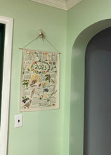 Load image into Gallery viewer, Woodland Linen Tea Towel 2023 Calendar