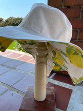 Load image into Gallery viewer, Miami Sun Hat Lemon reversible Women’s small