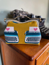 Load image into Gallery viewer, Women’s Typewriter Clutch/mustard