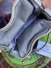 Load image into Gallery viewer, Women’s Large Backpack clutch- Ruby Star Society “Purl” canvas