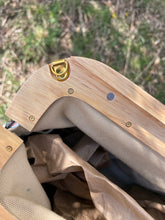 Load image into Gallery viewer, Wooden Frame Vintage Quilt Clutch Bag