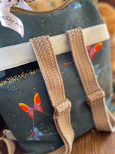 Load image into Gallery viewer, Women’s Backpack Clutch Bag Charley Harper Brazil Barkcloth Fabric