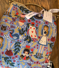 Load image into Gallery viewer, Women’s Backpack Clutch Bag in Rifle Paper Co. Wonderland Canvas